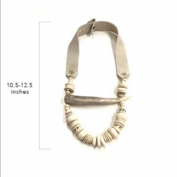 Twine & Twig white/cream antler necklace - Picture 5 of 6